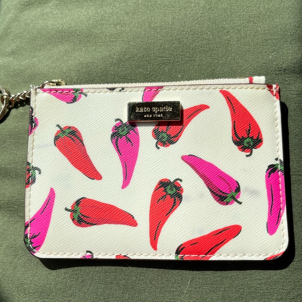 Kate Spade pepper keychain wallet
